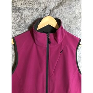 L.L. Bean Vest Women Medium Petite Pink Packable Hiking Skiing Snowboard